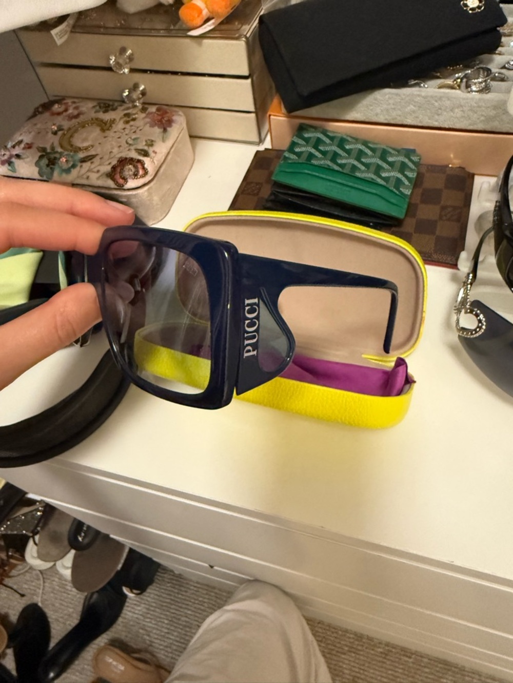 Emilio Pucci Navy Blue Sunglasses